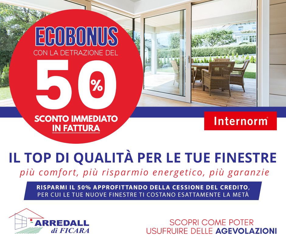 ECOBONUS: Finestre di qualità a metà prezzo!