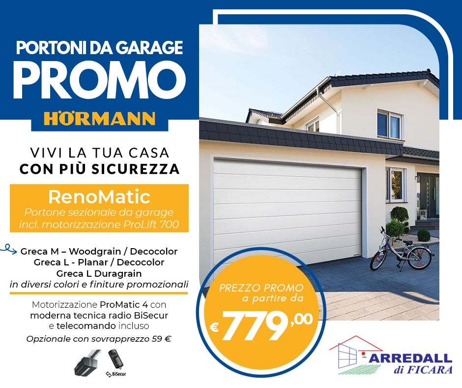 PROMOZIONE PORTONI DA GARAGE HORMANN