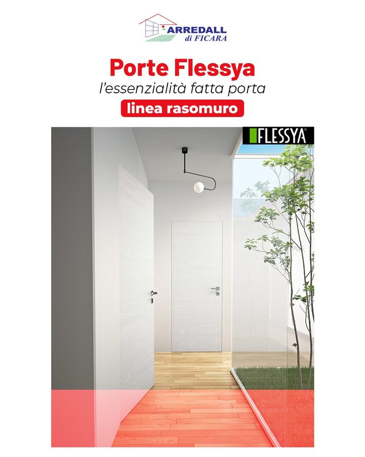 👉 PORTE #FLESSYA 👉 linea #rasomuro 🚪

✨ L’essenzialità fatta porta