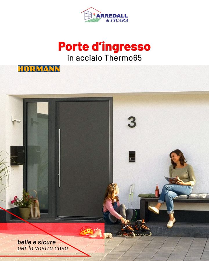 PORTONE D'INGRESSO #HORMANN 👉 in acciaio Thermo65 💯

L’elegante battente, dalla