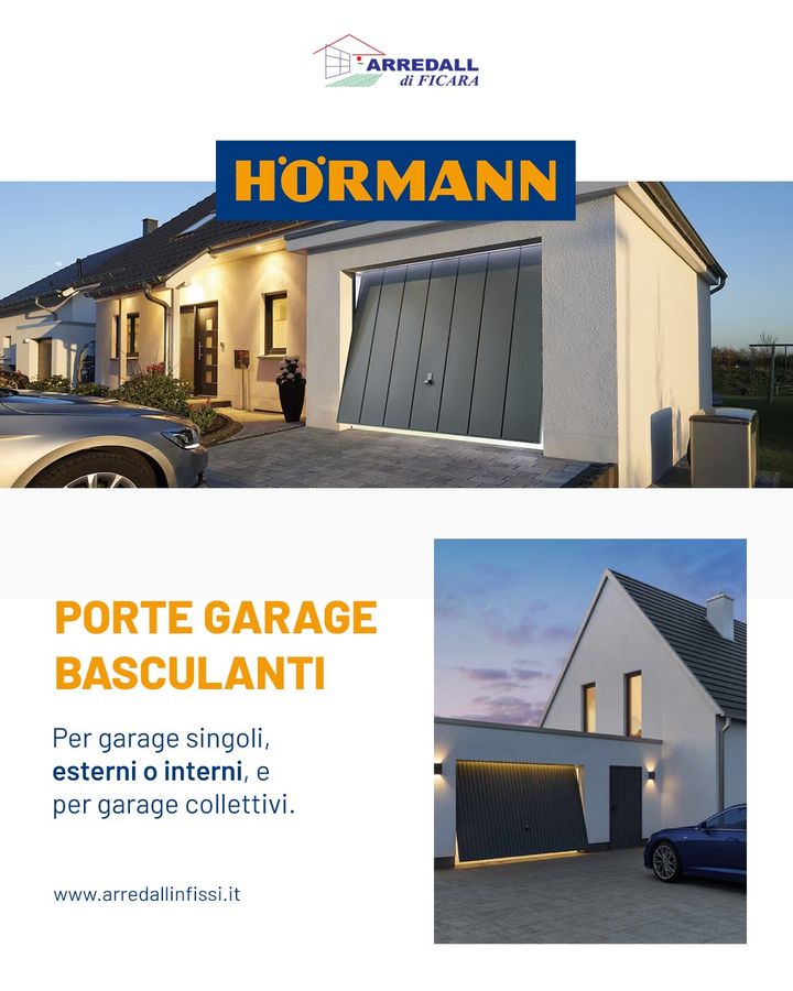 Apertura verticale, massimo spazio 🚗🏠
Le porte garage #basculanti di #Hörmann