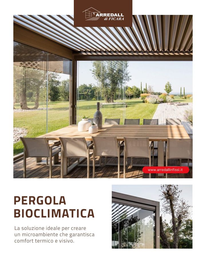 𝑳𝒂 𝒔𝒐𝒍𝒖𝒛𝒊𝒐𝒏𝒆 𝒊𝒅𝒆𝒂𝒍𝒆 𝒑𝒆𝒓 𝒐𝒈𝒏𝒊 𝒈𝒊𝒂𝒓𝒅𝒊𝒏𝒐: la Pergola Bioclimatica. ☀️🏠

Si