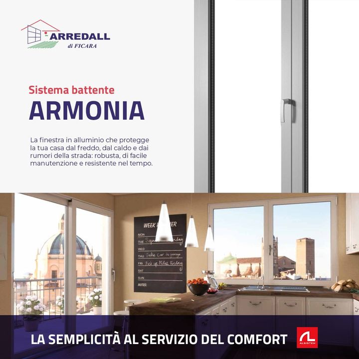 ARMONIA - La linea di serramenti battenti in alluminio sinonimo
