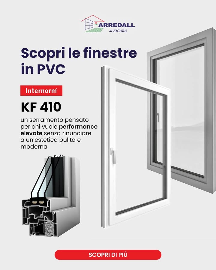 Internorm KF 410: la finestra in PVC che unisce efficienza,