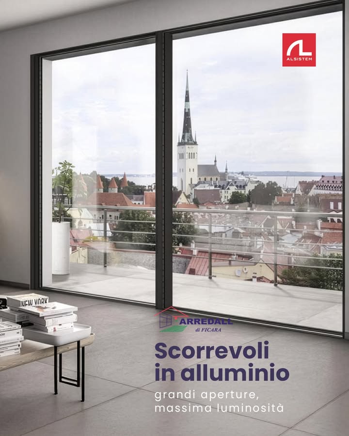 Luce, design e libertà di spazio 🍃

Gli scorrevoli in alluminio