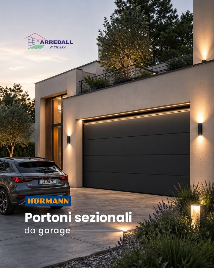 Design minimale, tecnologia e massimo comfort ✨
I portoni sezionali Hörmann